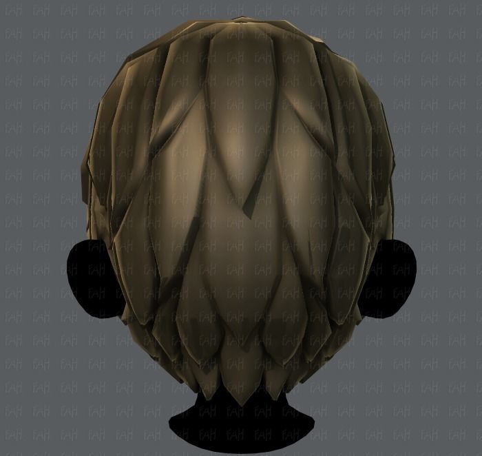 3D Hair style for boy V13 Low-poly 3D model_21