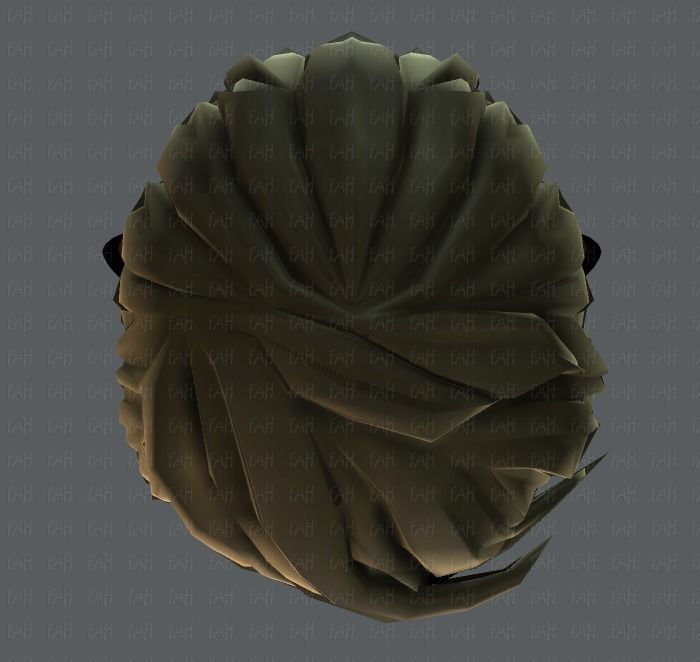 3D Hair style for boy V13 Low-poly 3D model_35