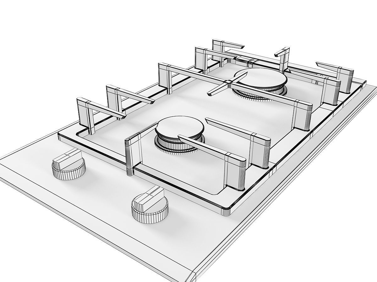 Cooktop 09 3D model_10
