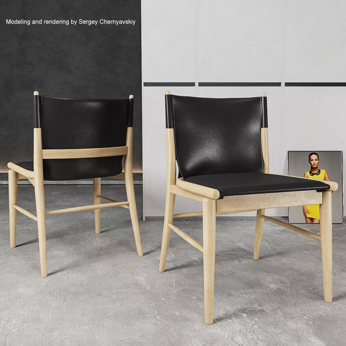 Chair Jens SJ51B 3D model