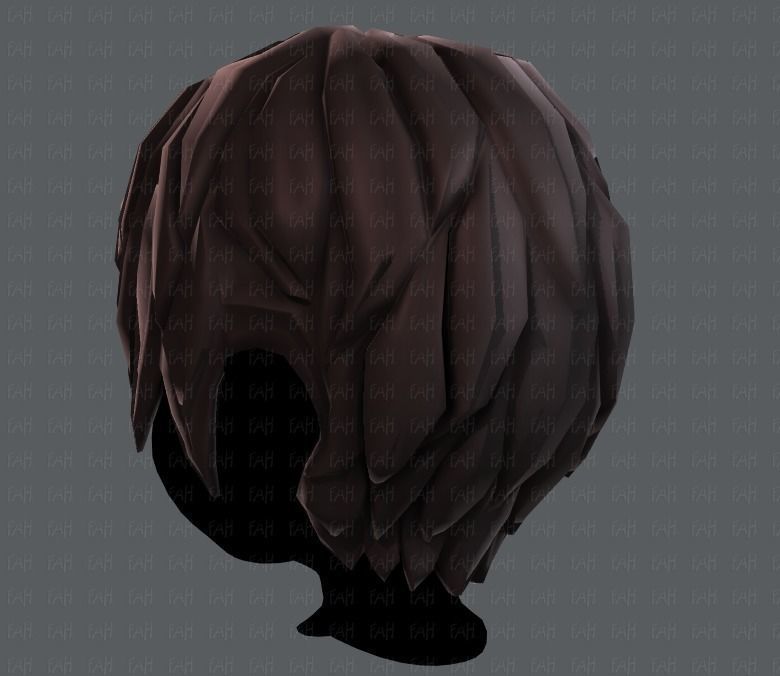 3D Hair style for boy V14 Low-poly 3D model_22