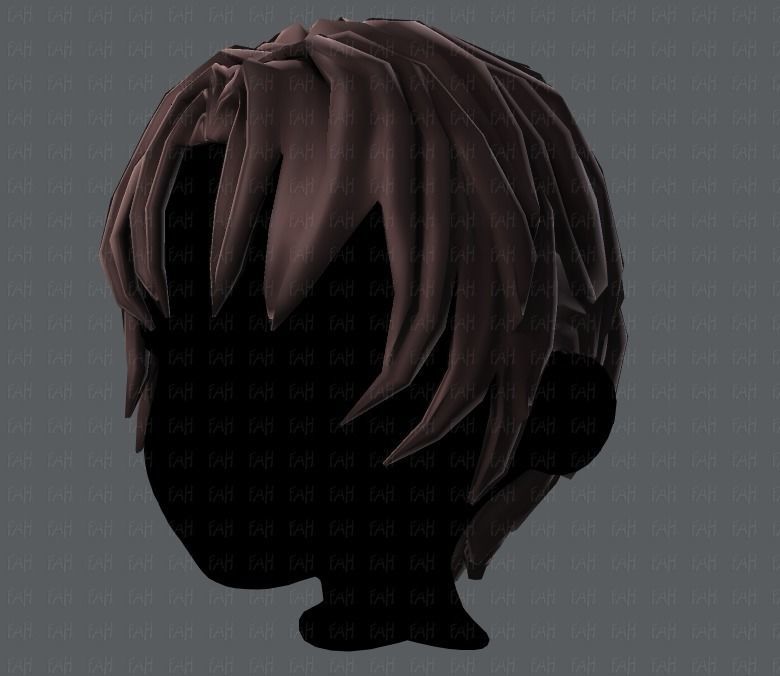 3D Hair style for boy V14 Low-poly 3D model_24