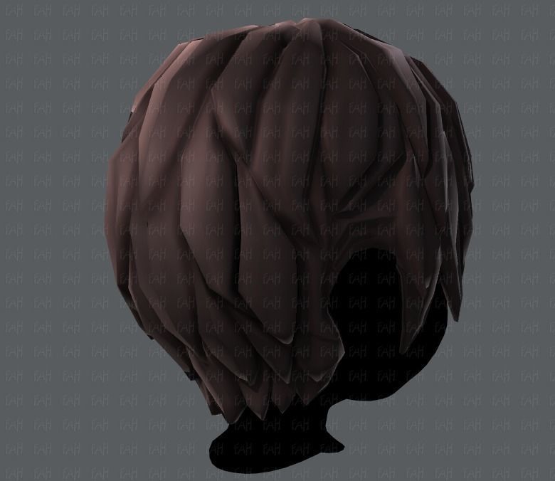 3D Hair style for boy V14 Low-poly 3D model_20