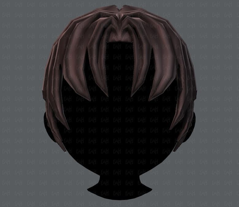 3D Hair style for boy V14 Low-poly 3D model_17
