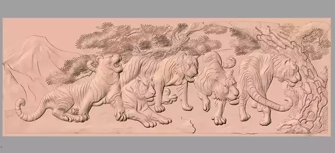 CNC 3D relief models STL format file used for artcam aspire E337 3D model