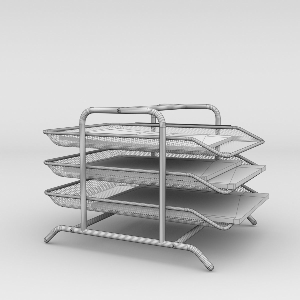 Dokument Letter tray Blender Cycles 3D model_4