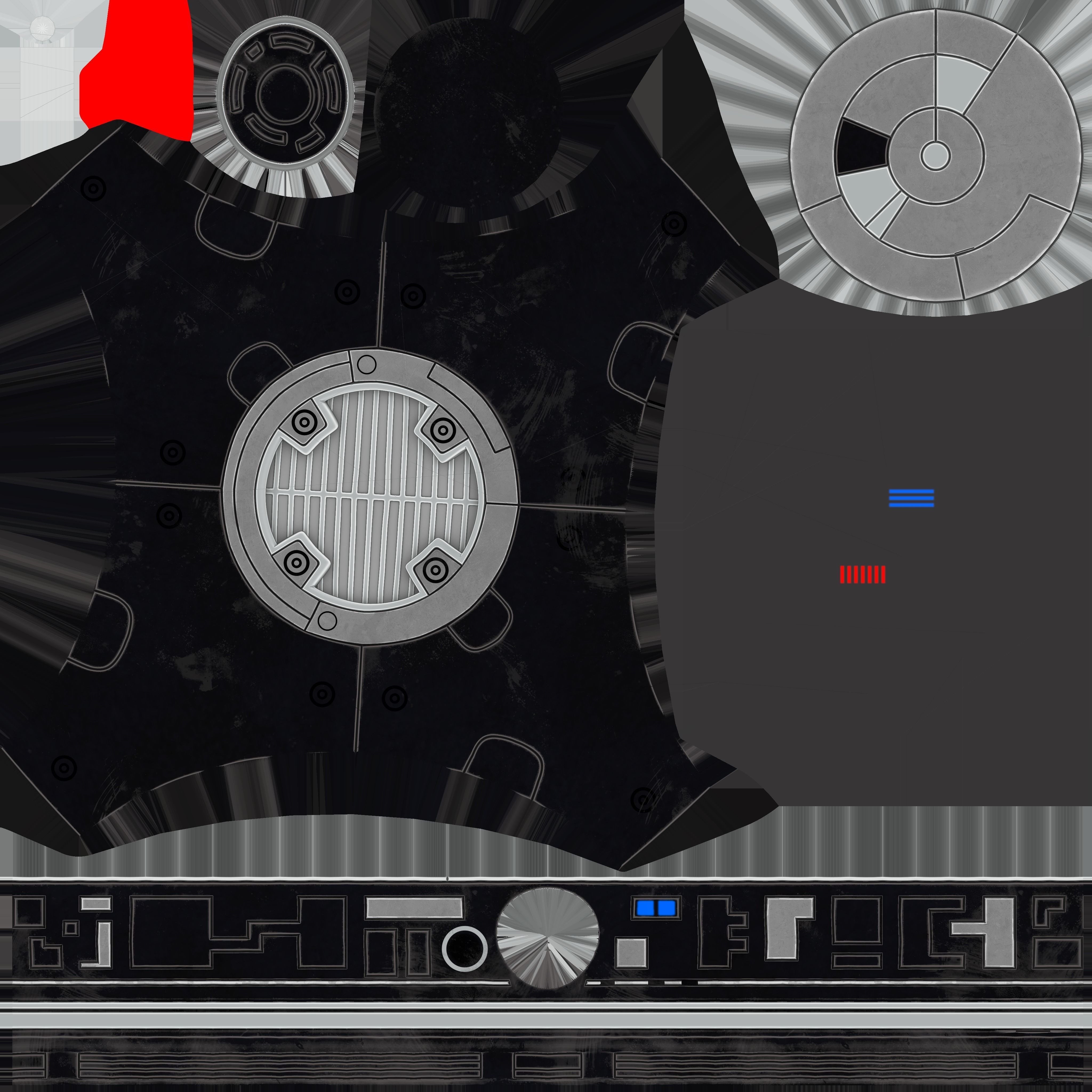 Droid BB-9E Low-poly 3D model_7