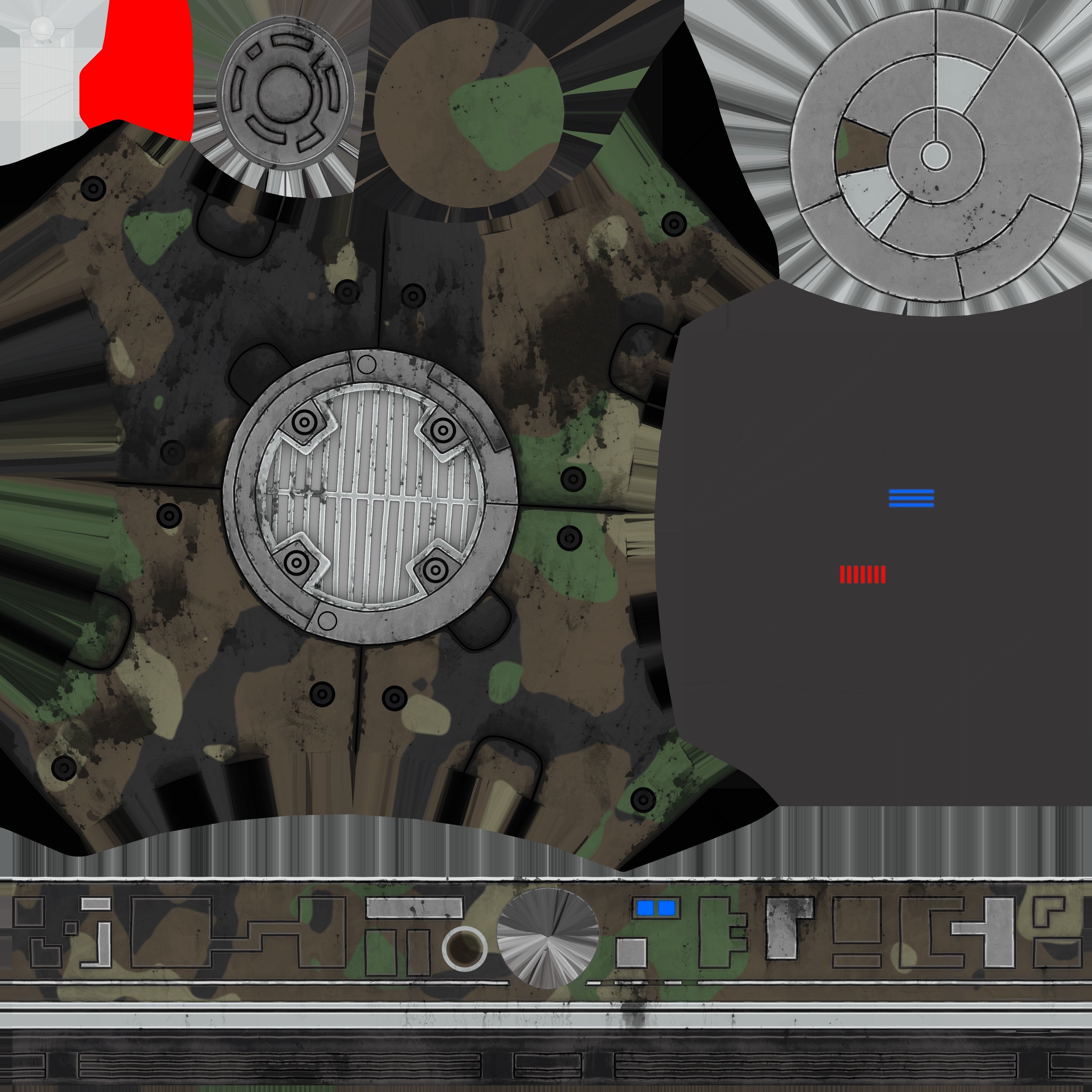 Droid BB-9E Low-poly 3D model_9