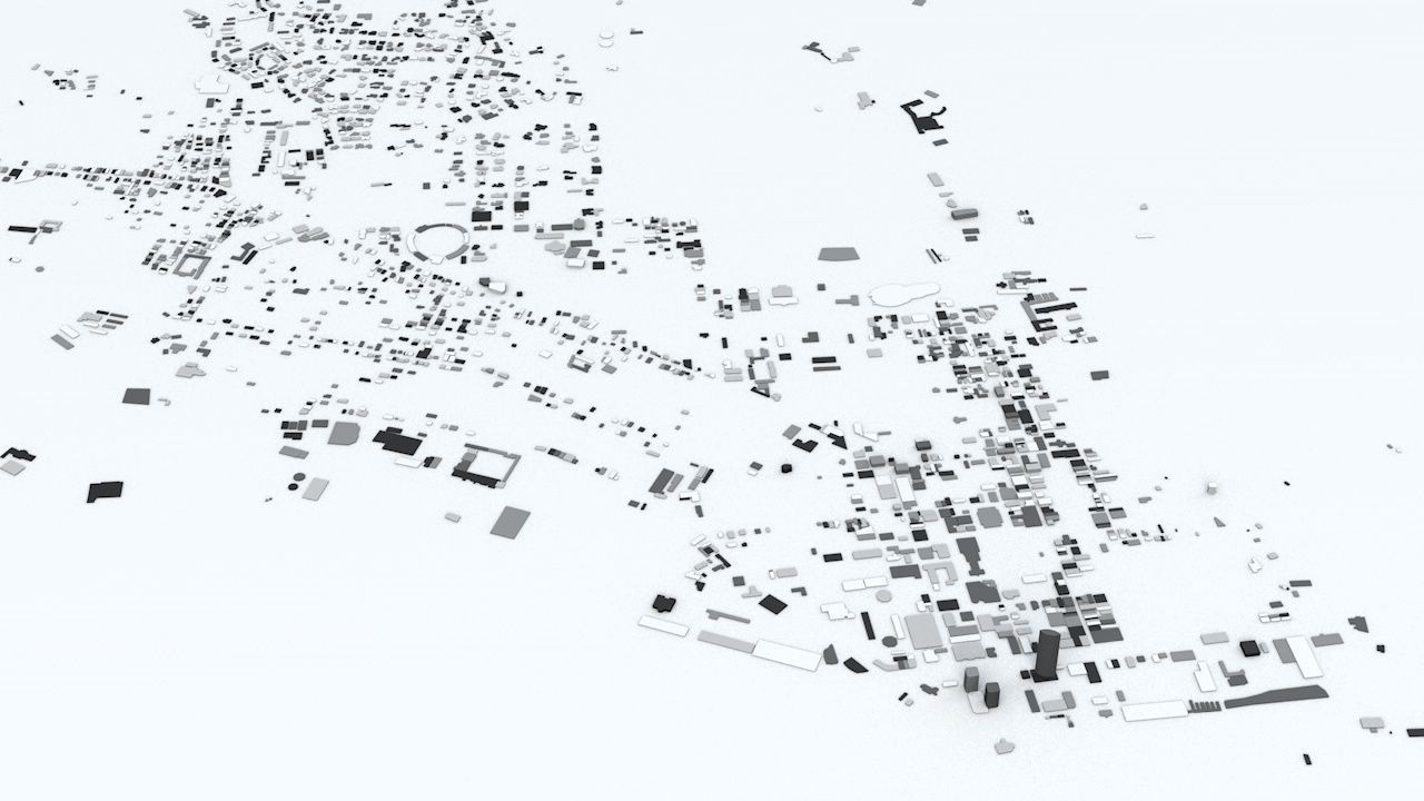 Trinidad and Tobago Streets and Buildings 3D model_4