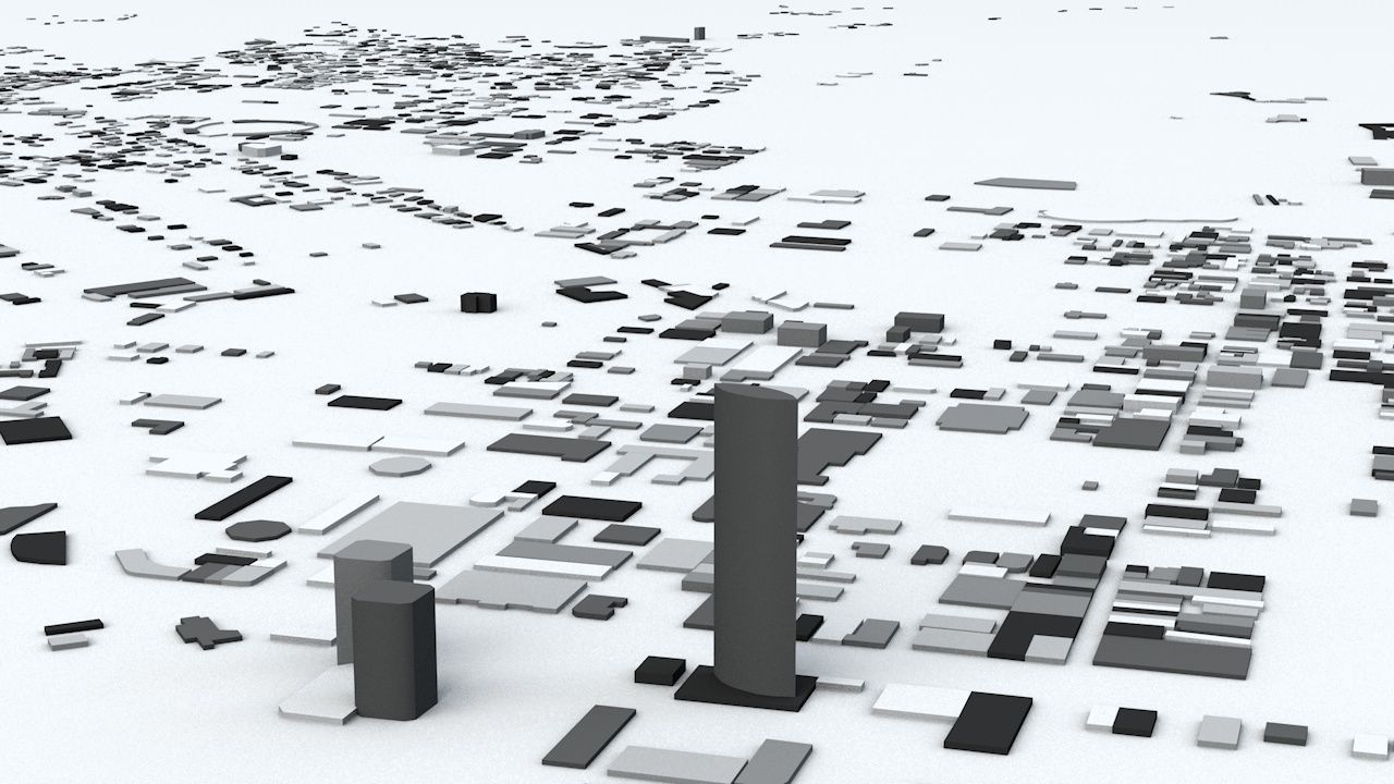 Trinidad and Tobago Streets and Buildings 3D model_2