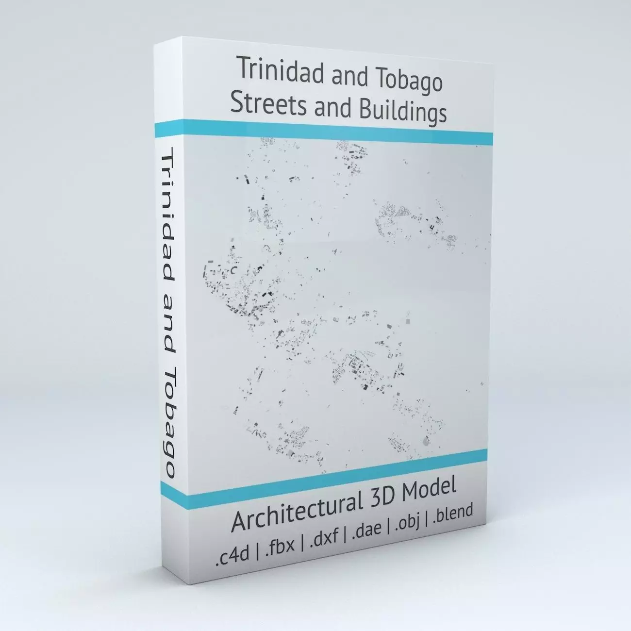 Trinidad and Tobago Streets and Buildings 3D model_0