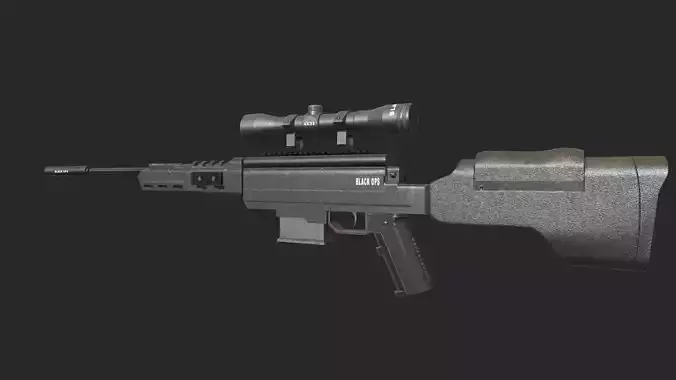 Black Ops Sniper Low Poly