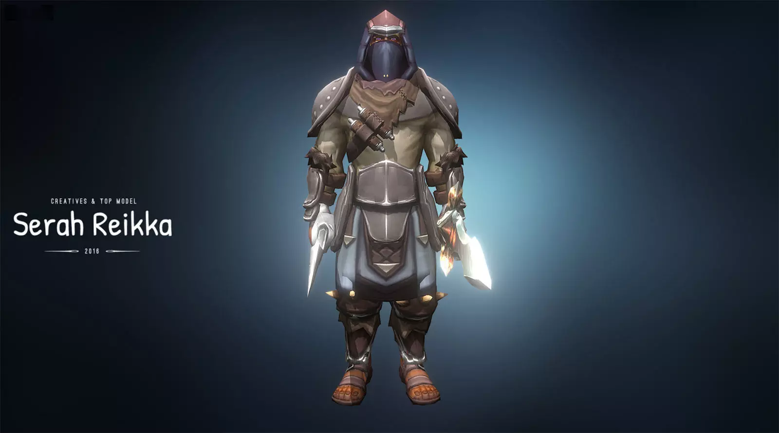 Fath Ron  Assassin Low-poly 3D model_0