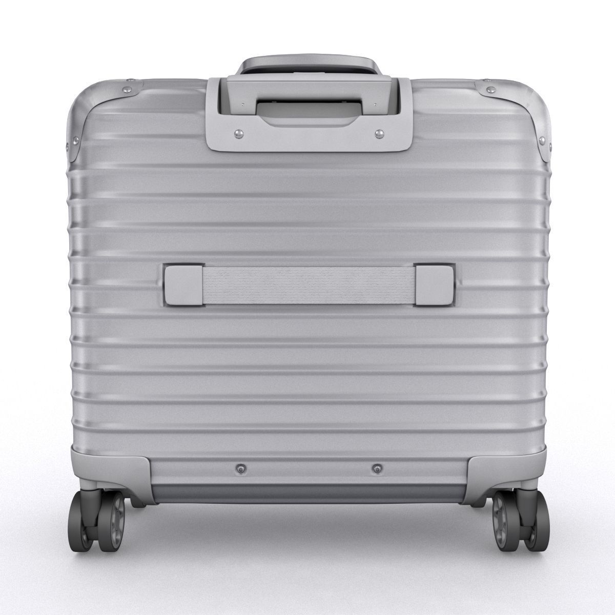 Aluminium business trolley 3D model_7