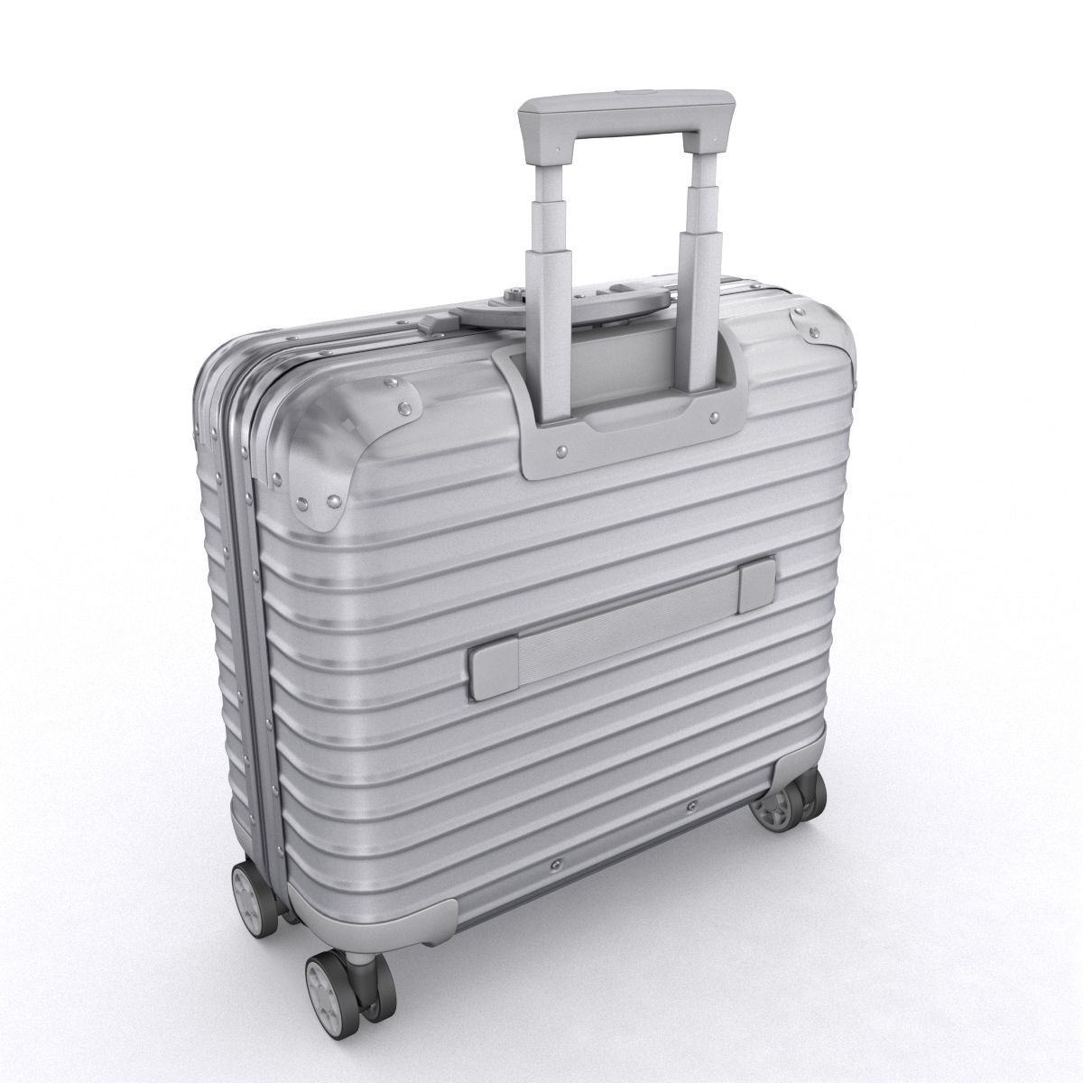 Aluminium business trolley 3D model_5