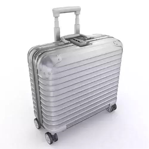 Aluminium business trolley 3D model