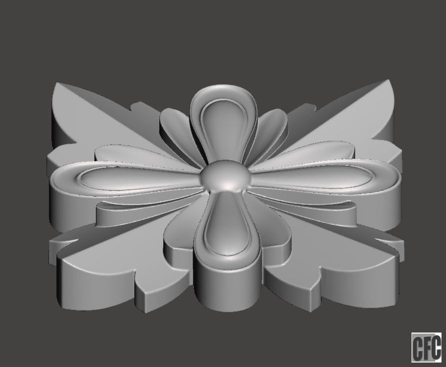 WoodCarving detail - 3d model for CNC - WCCFC0L 3D print model_2