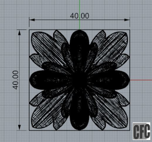 WoodCarving detail - 3d model for CNC - WCCFC0L 3D print model_9