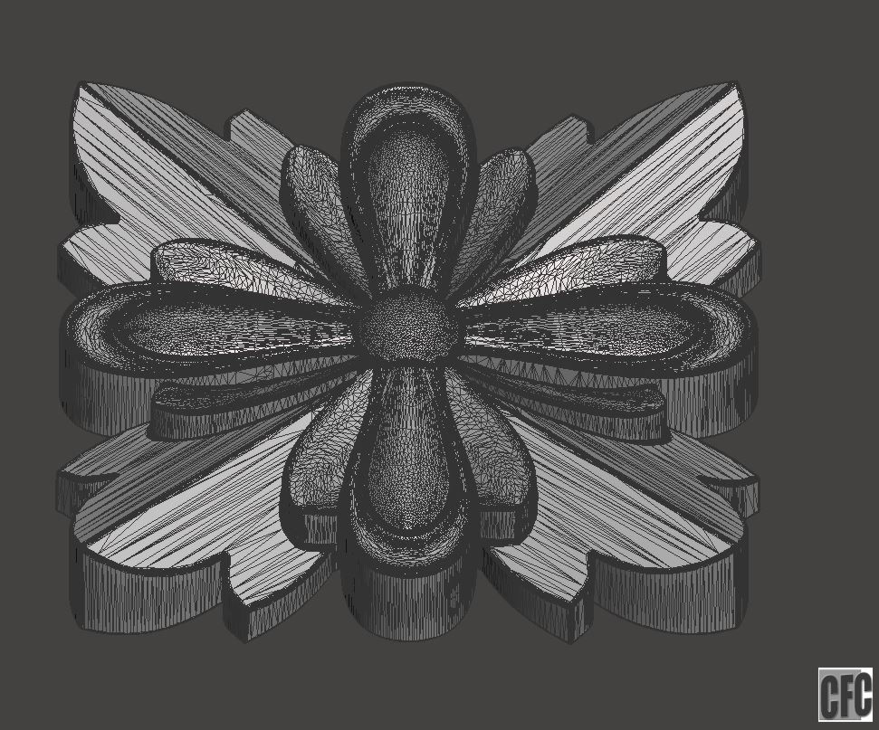 WoodCarving detail - 3d model for CNC - WCCFC0L 3D print model_6