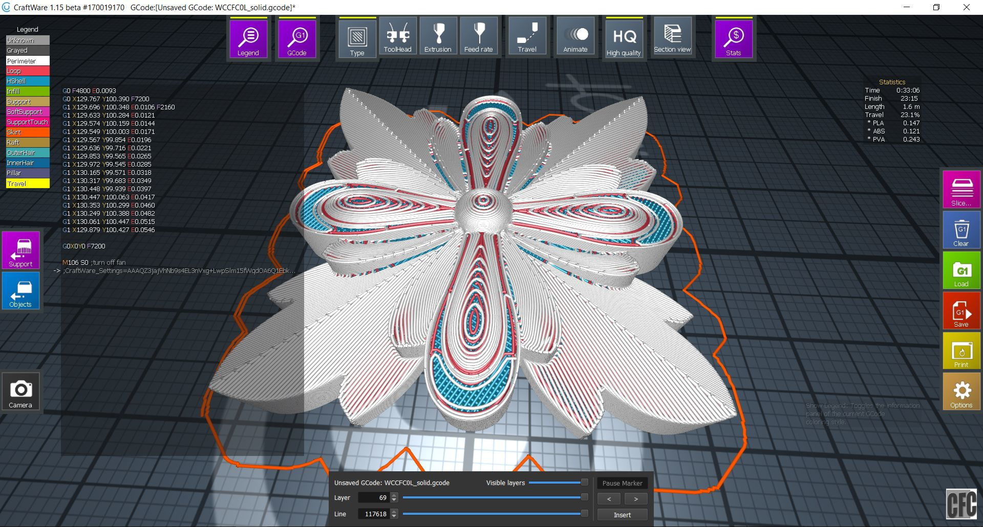 WoodCarving detail - 3d model for CNC - WCCFC0L 3D print model_12
