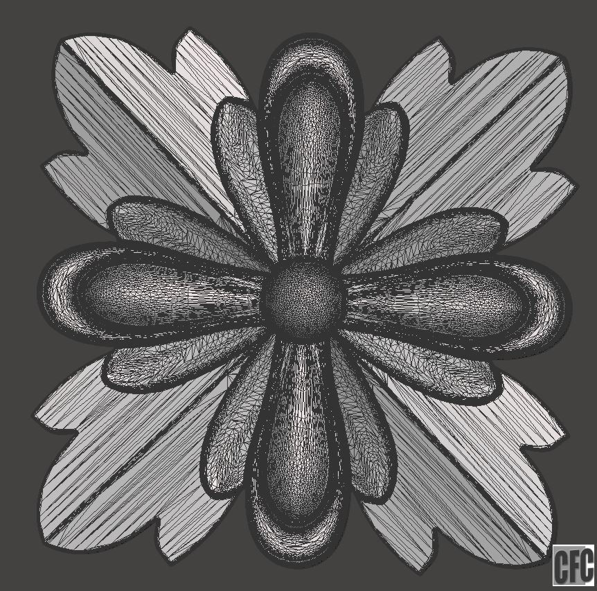 WoodCarving detail - 3d model for CNC - WCCFC0L 3D print model_7