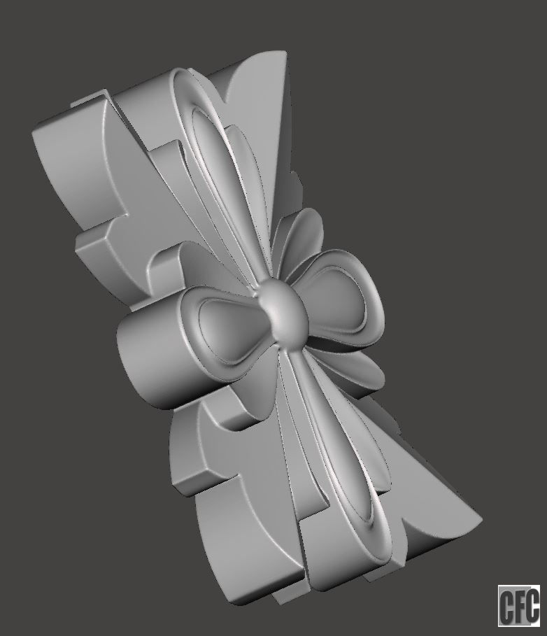 WoodCarving detail - 3d model for CNC - WCCFC0L 3D print model_3