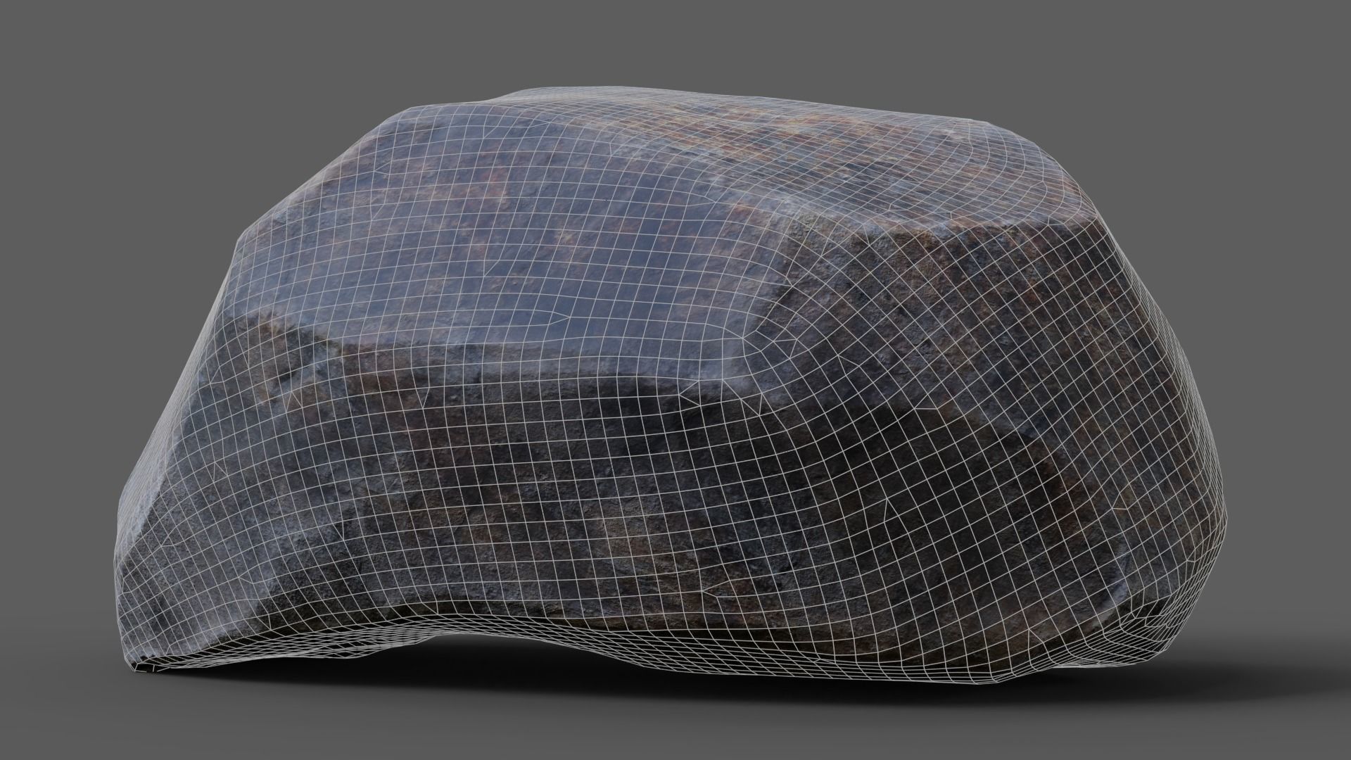 Realistic Rock Low-poly 3D model_8