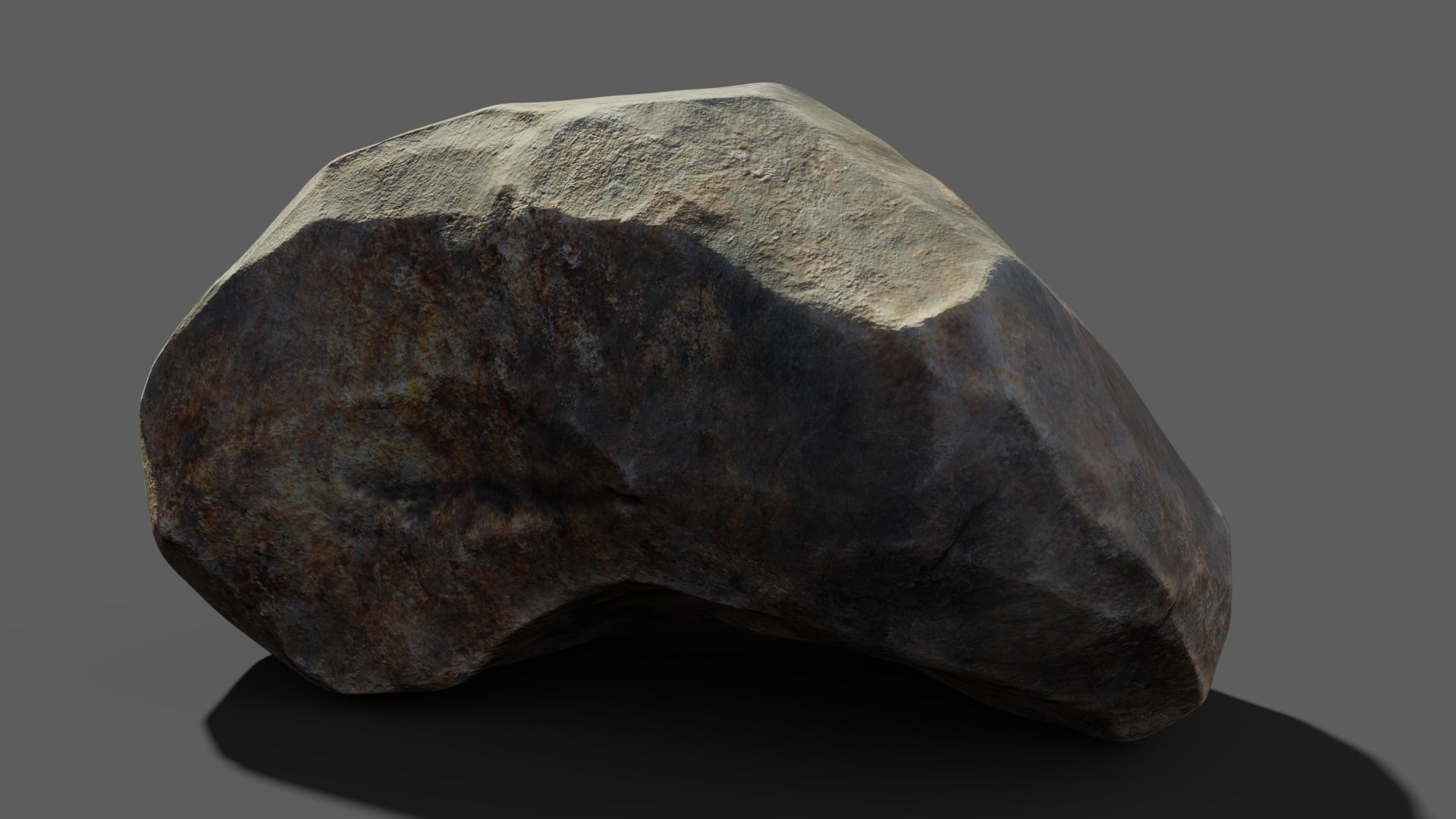 Realistic Rock Low-poly 3D model_5