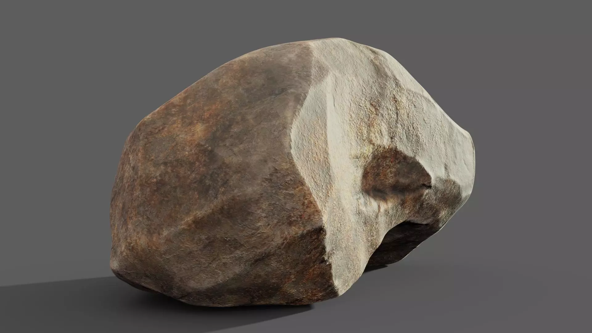 Realistic Rock Low-poly 3D model_0