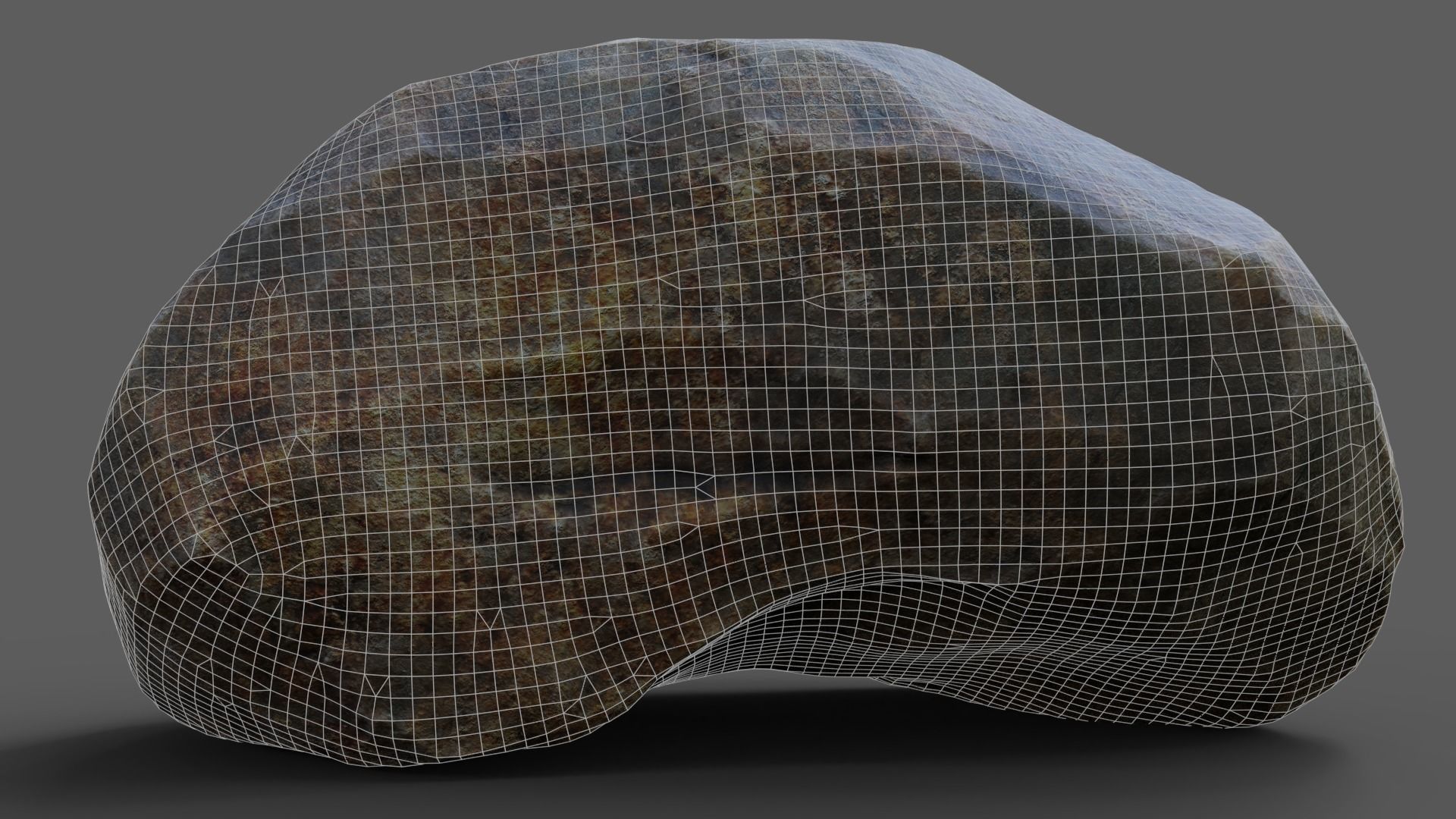 Realistic Rock Low-poly 3D model_9