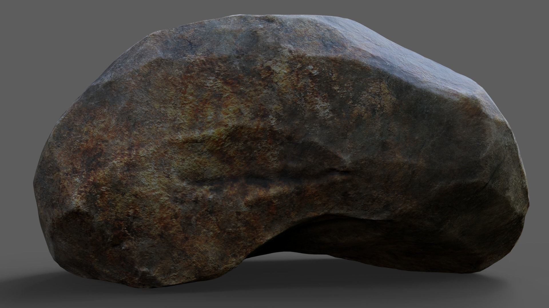 Realistic Rock Low-poly 3D model_3