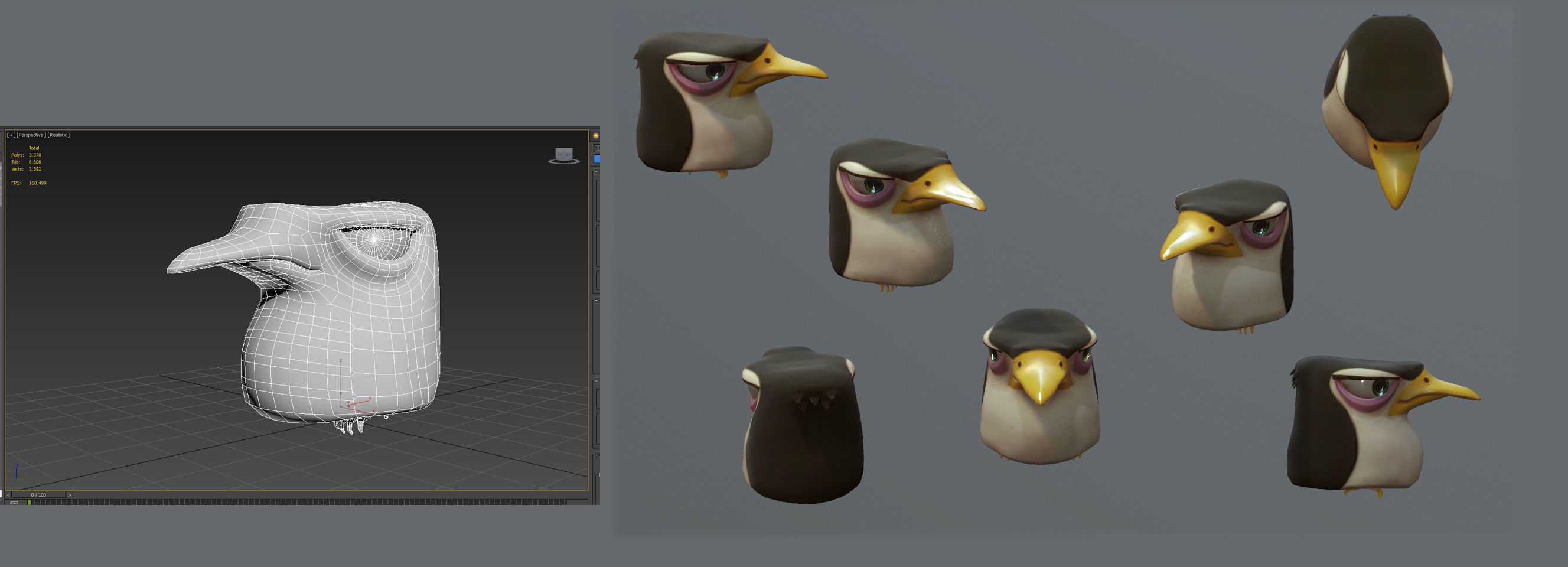 Penguin penguins of madagascar Low-poly 3D model_1