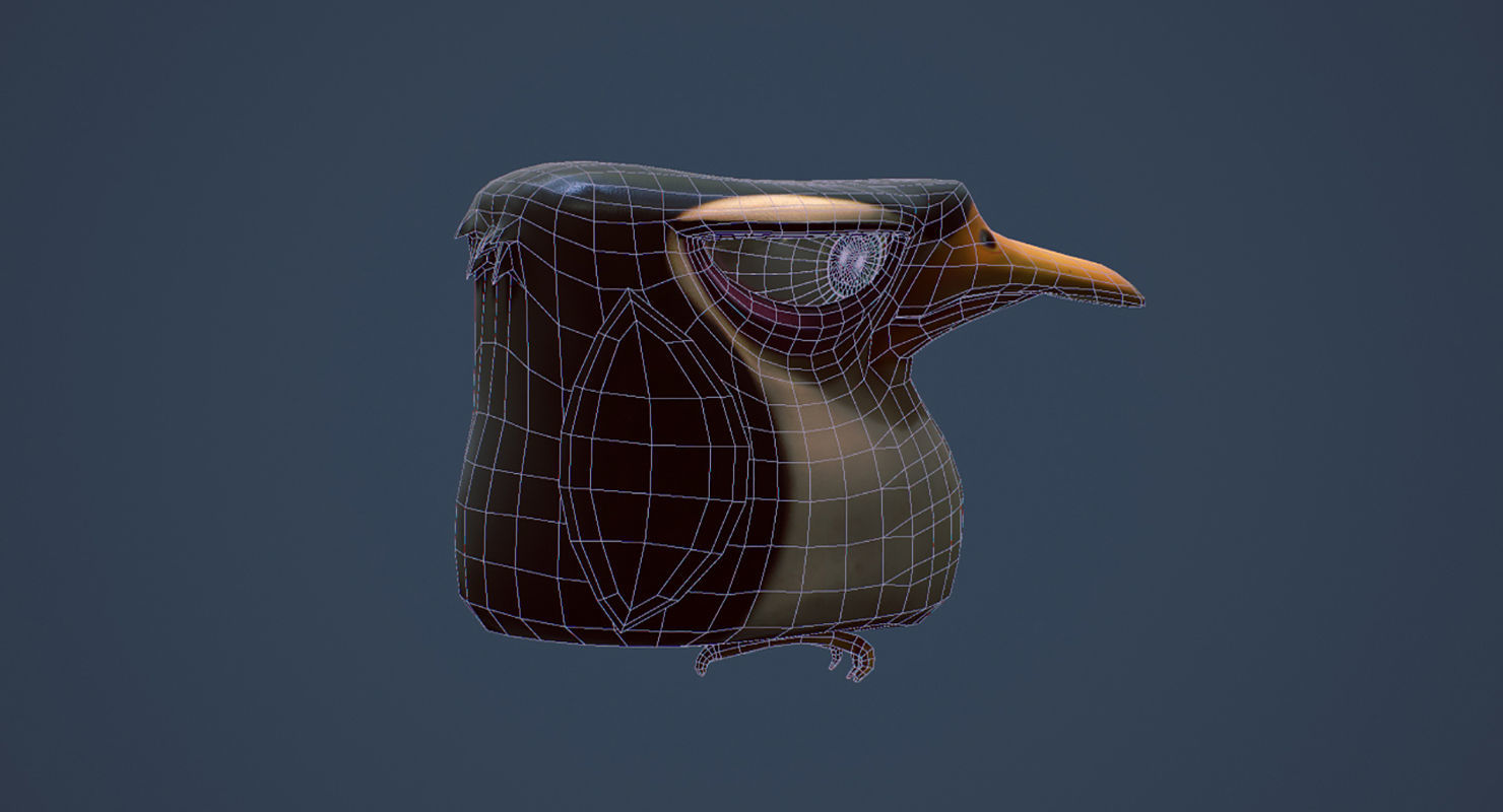 Penguin penguins of madagascar Low-poly 3D model_4