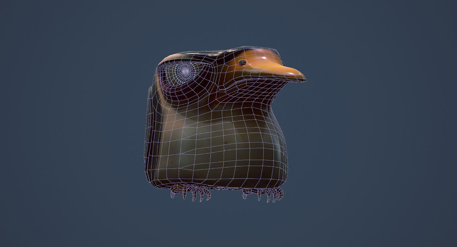 Penguin penguins of madagascar Low-poly 3D model_3