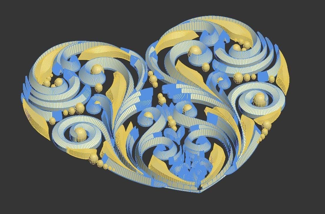 heart ornate 3D print model_5