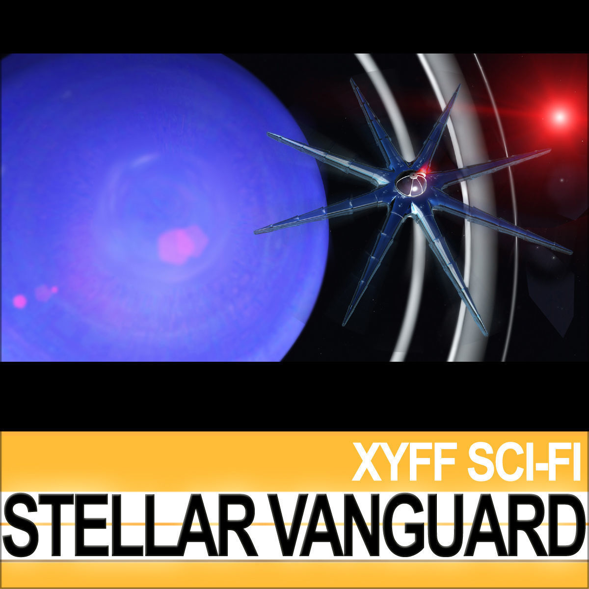 Stellar Vanguard Space Fighter 3D model_2