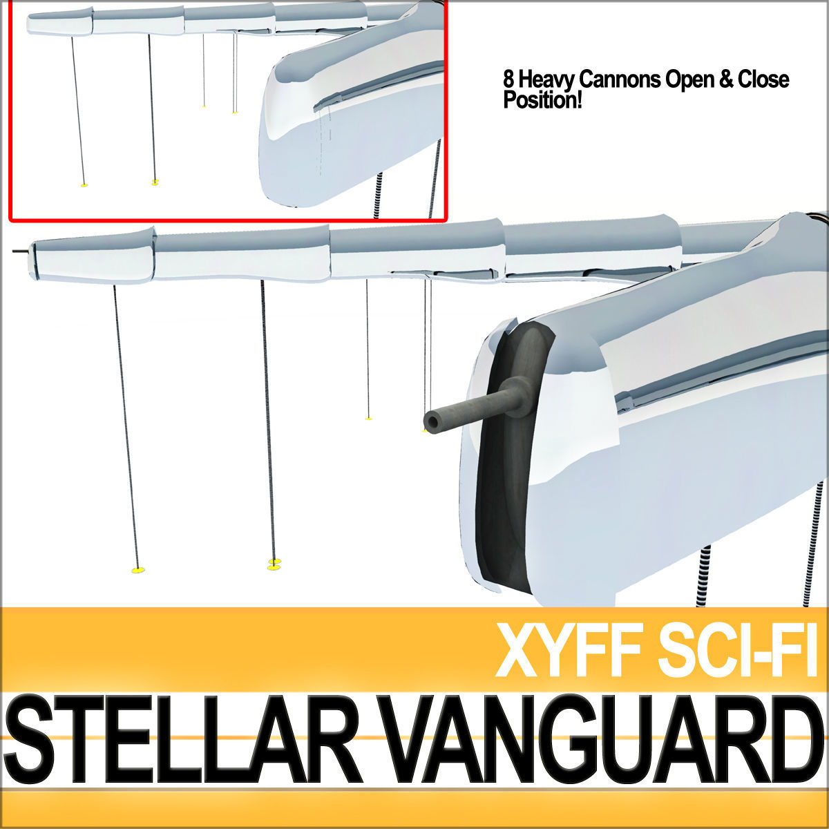 Stellar Vanguard Space Fighter 3D model_9