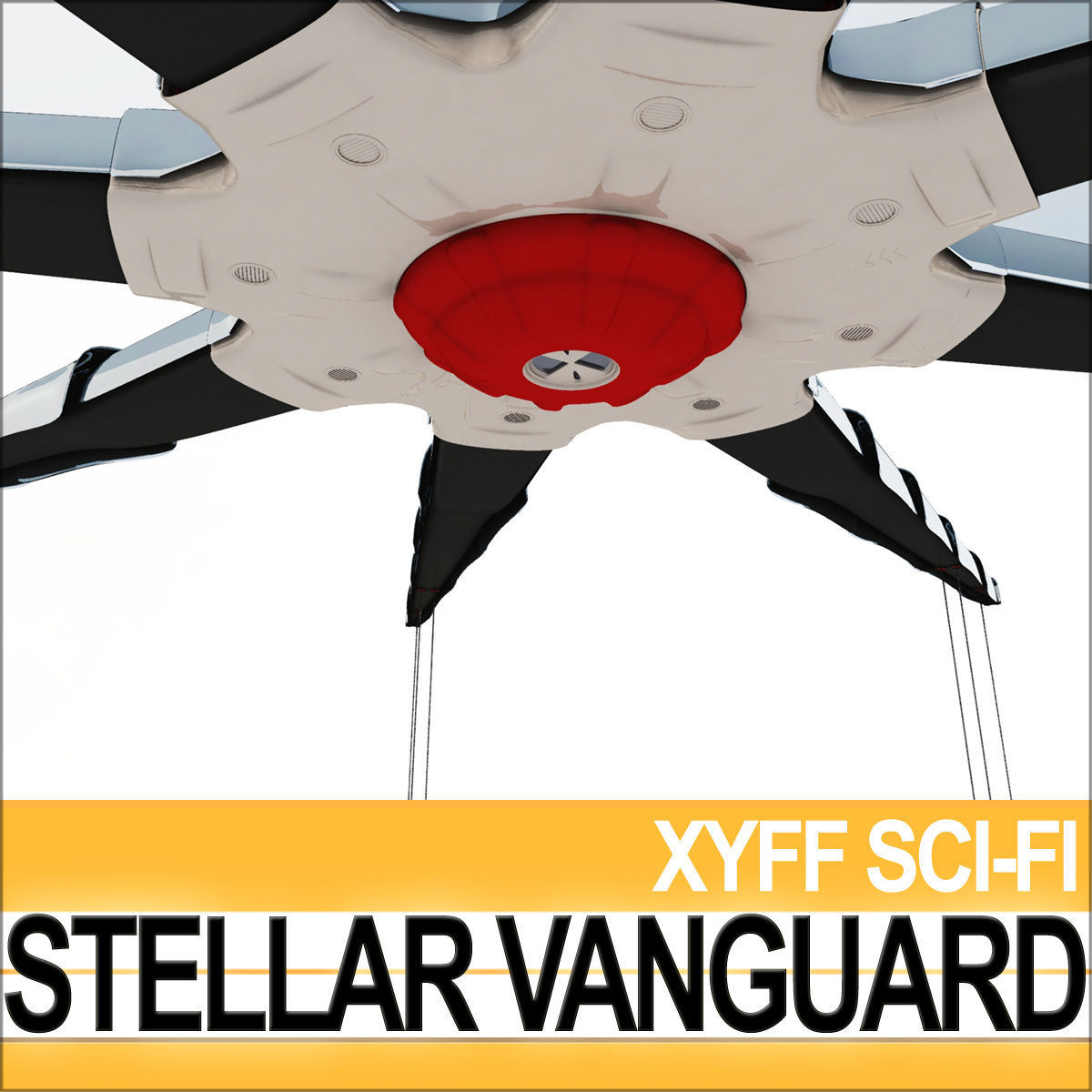 Stellar Vanguard Space Fighter 3D model_6