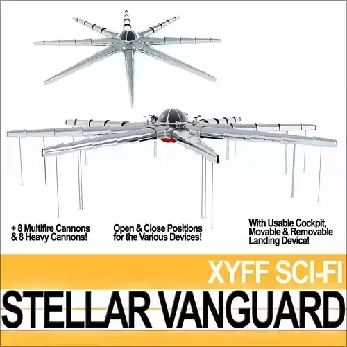 Stellar Vanguard Space Fighter  3D model