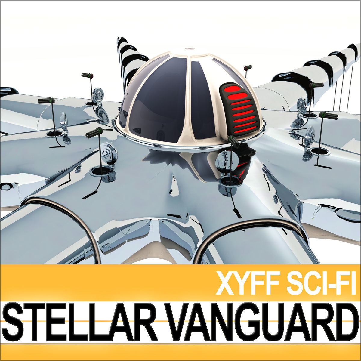 Stellar Vanguard Space Fighter 3D model_7
