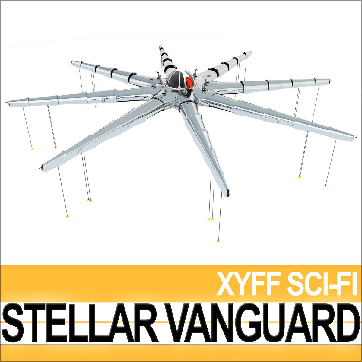 Stellar Vanguard Space Fighter 3D model_5