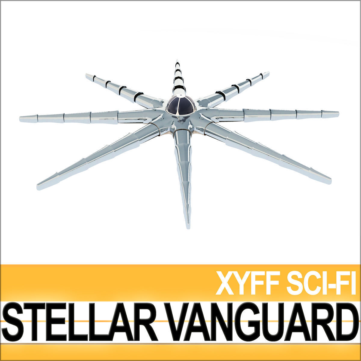 Stellar Vanguard Space Fighter 3D model_14