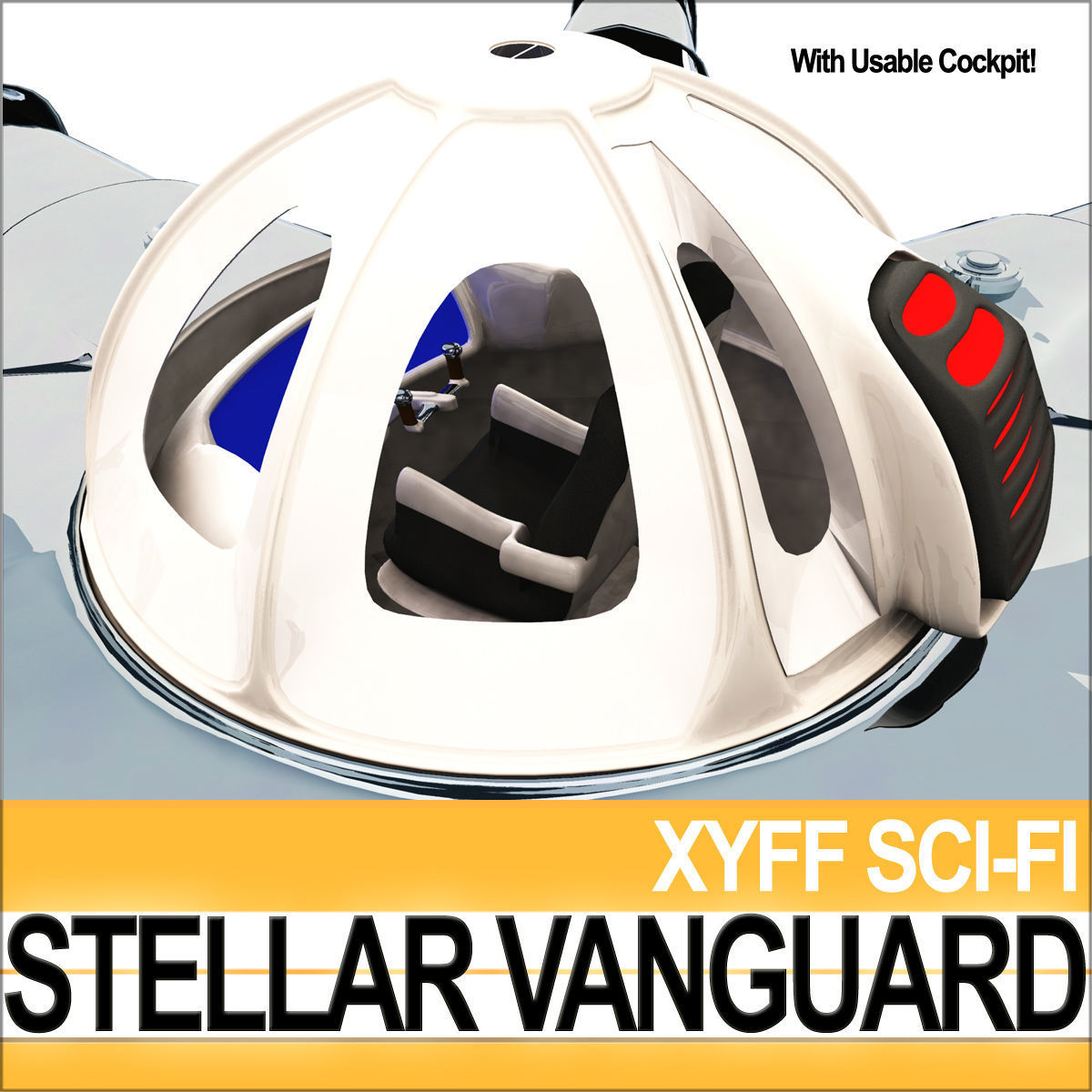 Stellar Vanguard Space Fighter 3D model_12