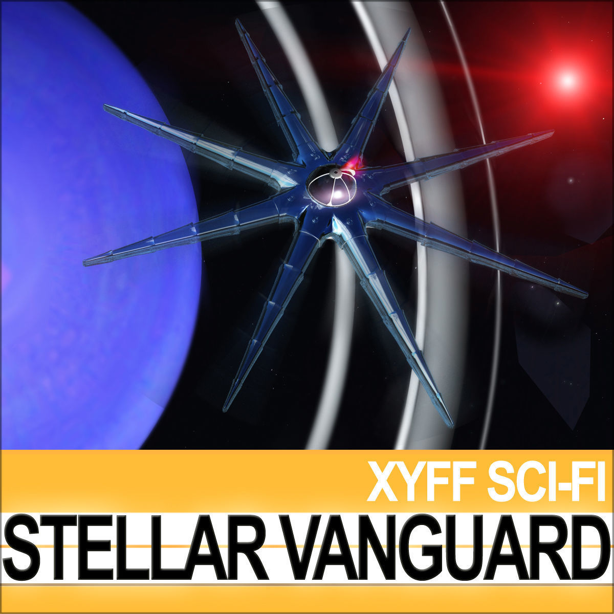 Stellar Vanguard Space Fighter 3D model_3
