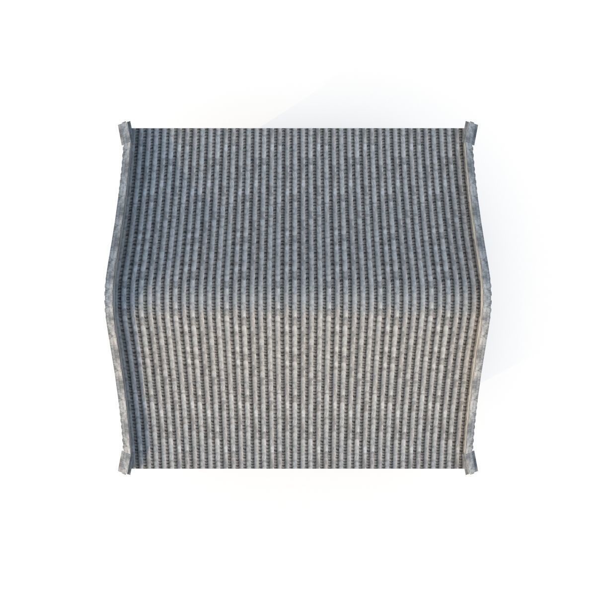 3D Chinese Two storey building Low-poly 3D model_1