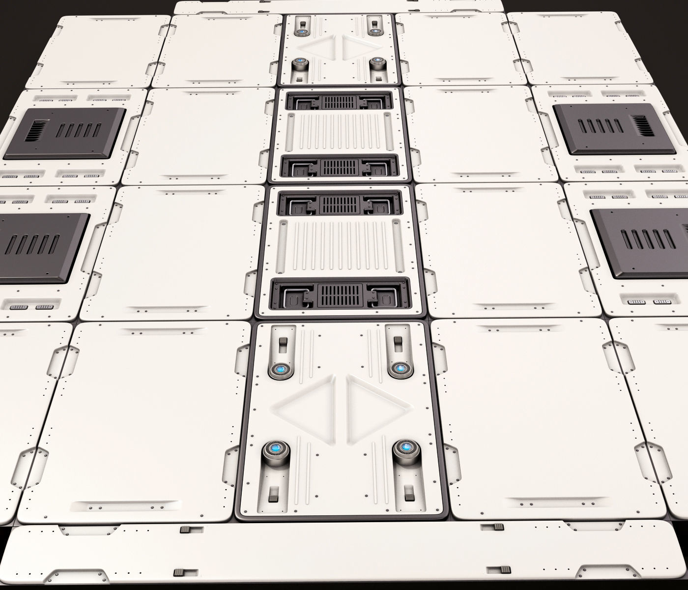 Sci Fi Panels KitBash  3D model_6