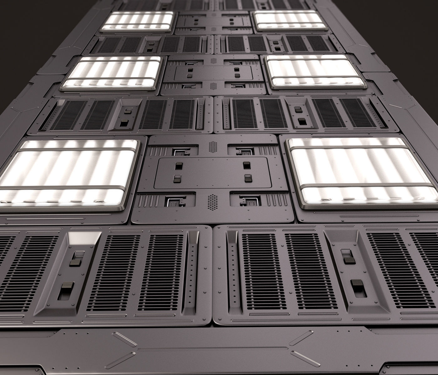 Sci Fi Panels KitBash  3D model_4