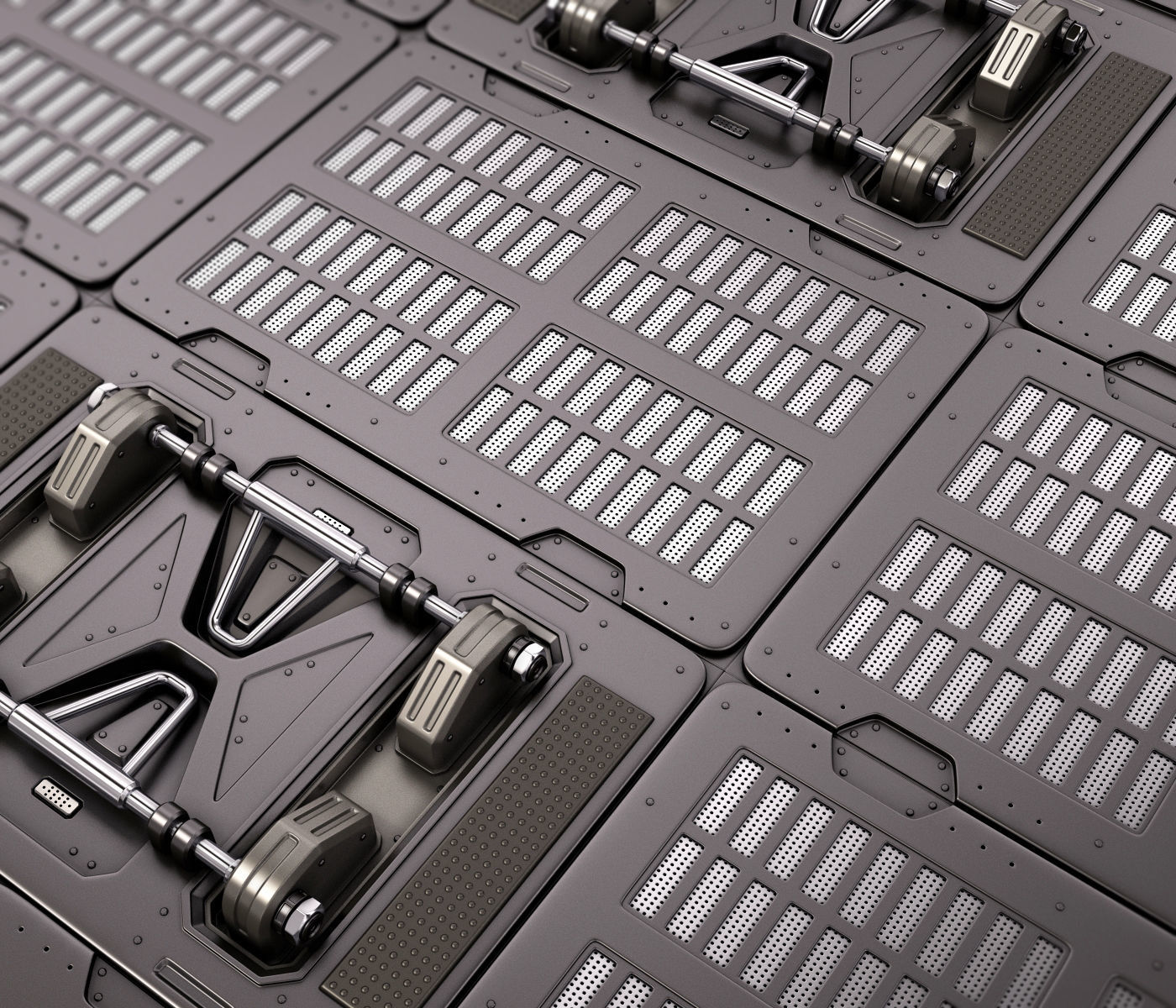 Sci Fi Panels KitBash  3D model_2