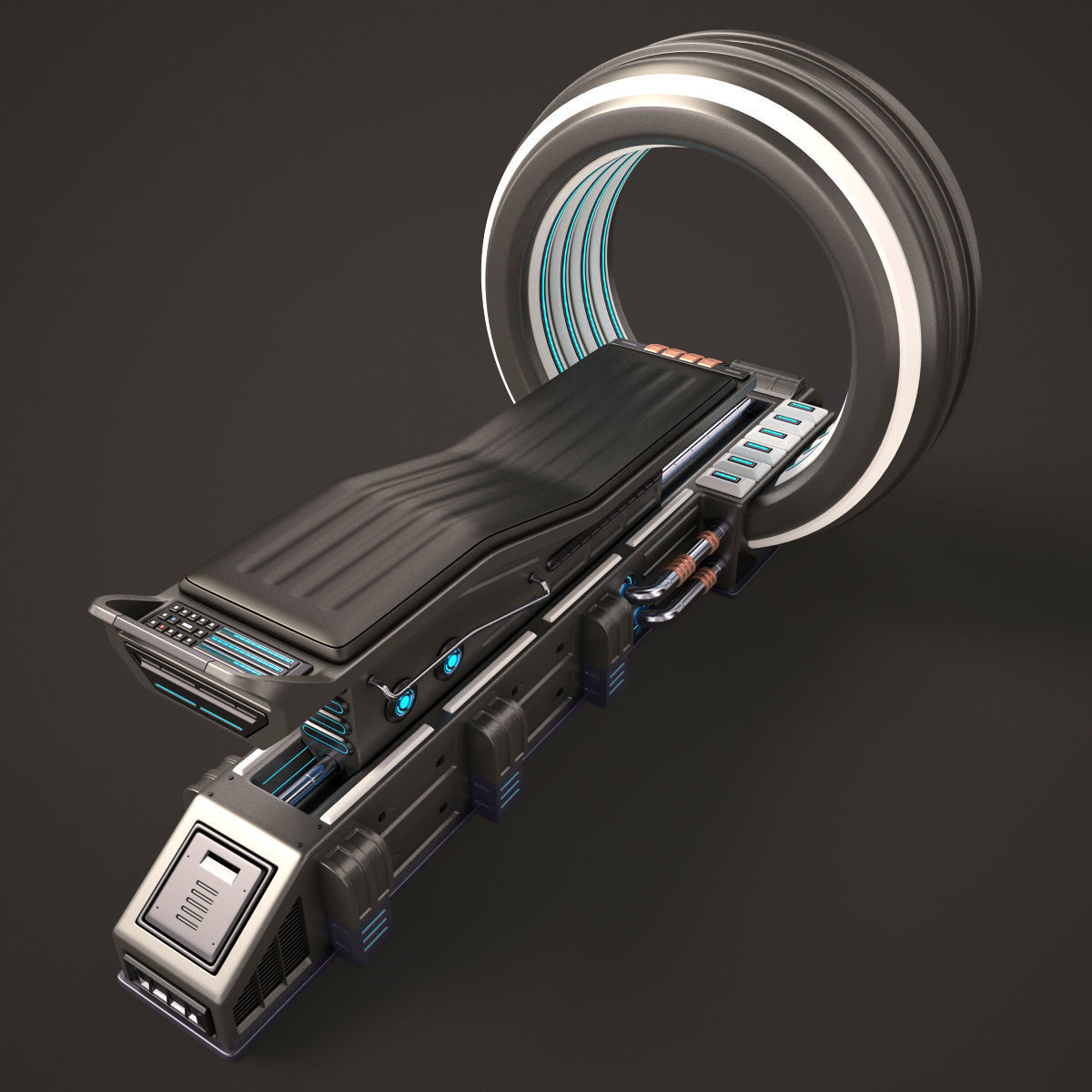Sci Fi MRI Stylized 3D model_4