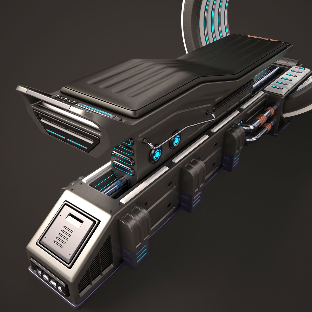 Sci Fi MRI Stylized 3D model_7